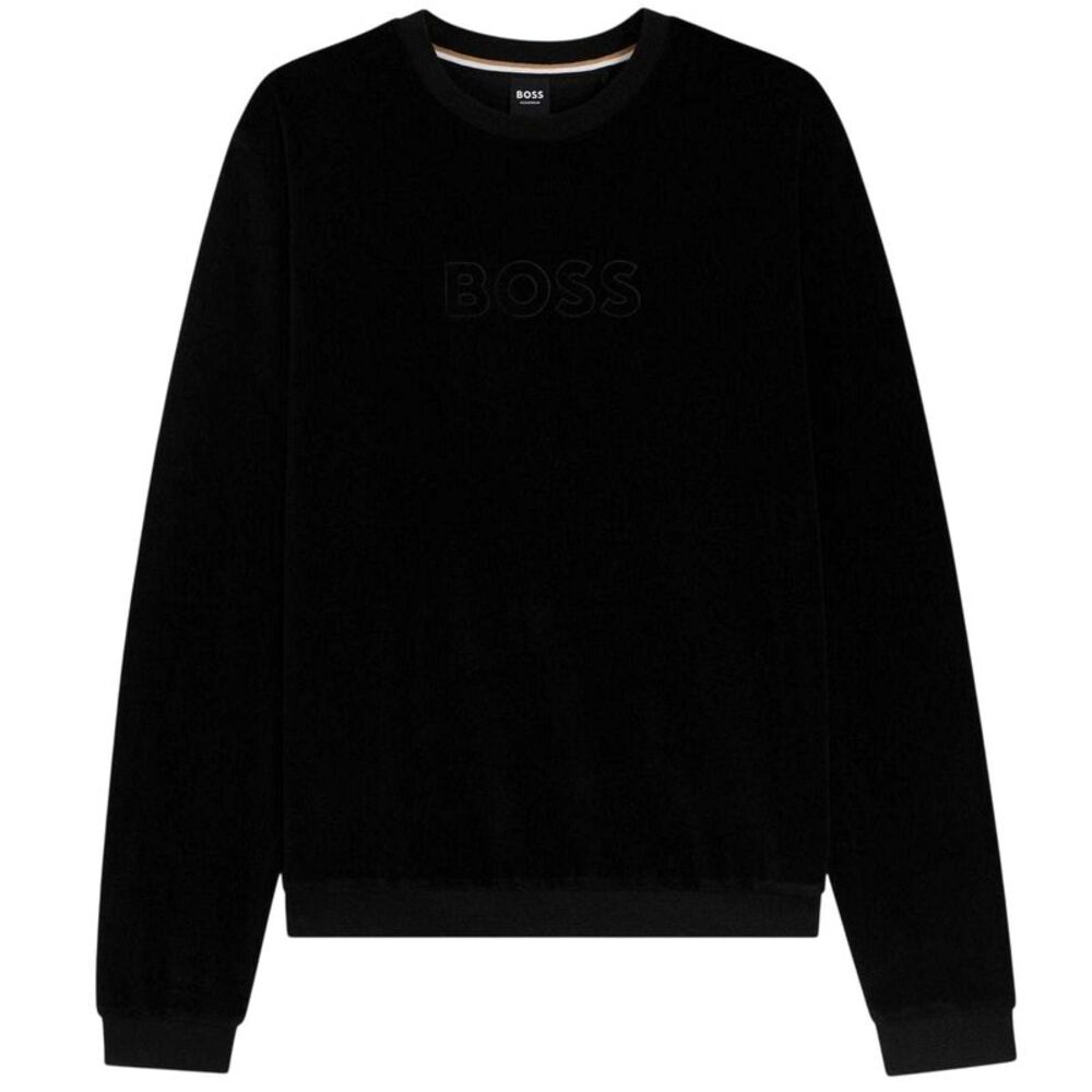 Hugo Mens Velour Sweatshirt / Black